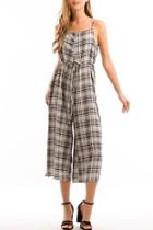  Plaid Culotte Jumper