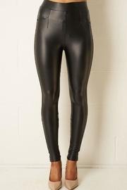  Black Leather-look Leggings