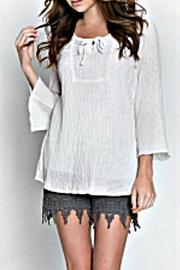  White Flowy Top