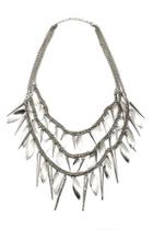  Silver Spike Necklace