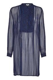  Sheer Print Dress