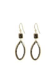  Hematite Hoop Earrings