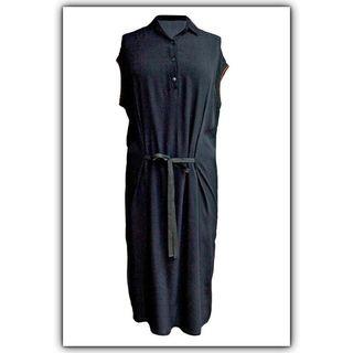  Navy Sleeveless Midi Dress