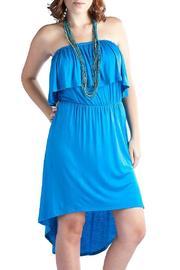  Flounced High-low Tube-dress