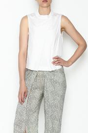  Woven Crop Blouse