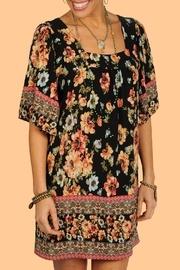  Floral Pleated Tunic