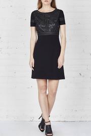  Leather Embroidered Dress