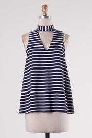  Navy/white Stripes Choker