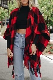  Jennifer Buffalo-plaid Poncho