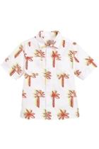  Graphic-palms Cotton Shirt