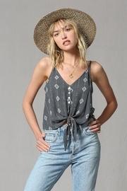  Charcoal Tiefront Cami