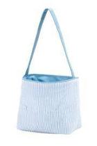  Blue Seersucker Bucket