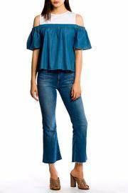 Denim Combo Top