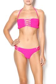  Fuchsia Bandeau Top