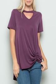  Keyhole-cutout Twist Top