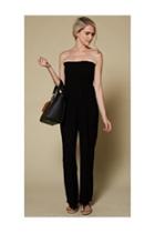  Mauve/black Smocking Jumpsuit