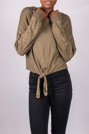  Tie-front Sweater Olive