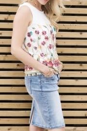  Embroidered Mesh Tank