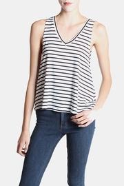  Striped Tank In White