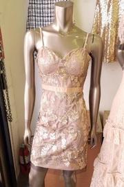  Floral-embroidered Bodycon Dress