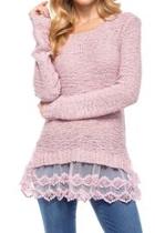  Sweater With Lace