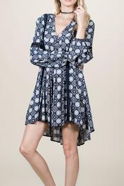  Navy Medallion Dress