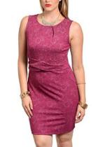  Plus Burgandy Dress