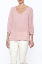 Pink Cuffed Top