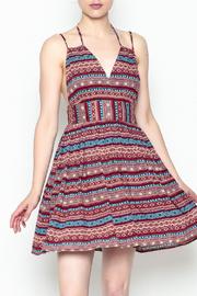  Print Tassle Dress