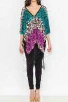  Paisley Poncho Top
