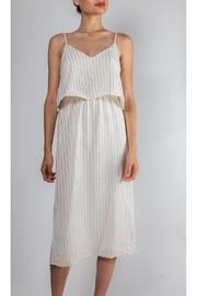  Tiered Striped Dress
