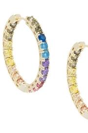  Rainbow Hoop Earrings.