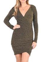  Gold Metallic Dress