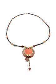  Orange Disc Necklace