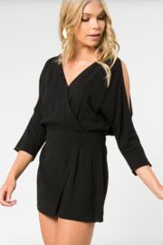  Surplice Split Sleeve Romper