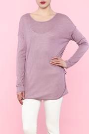  Lavender Cutout Top