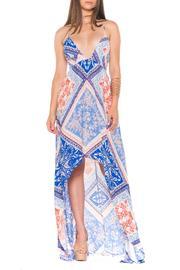  Printed Hi-lo Dress