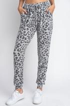  Hacci-brushed Leopard Joggers