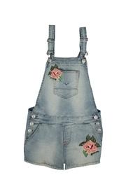 Embroidered Denim Shortall