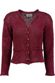  Claret Cotton Cardigan