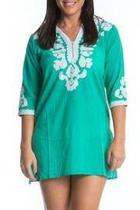  Green Embroidered Tunic