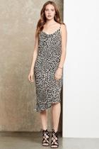  Leopard Cowl Dress