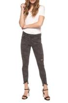  Charcoal Camo Crop Skinny Jeans
