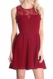 Burgundy Lace Dress