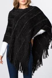  Eyelash Stripe Poncho