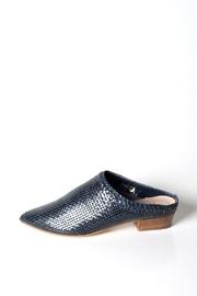  Woven-leather Mid-heel Navy