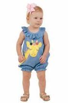  Giraffe Chambray Romper