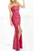  Faviana Sequined Gown