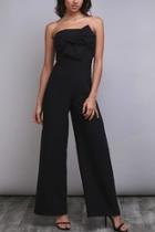  Strapless Bow Jumpsuit