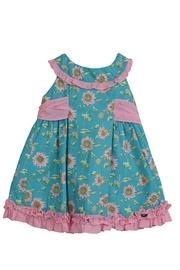  Teal Sunflower Dress
